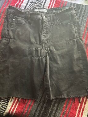 Liverpool Black Denim Women's cutoff Shorts